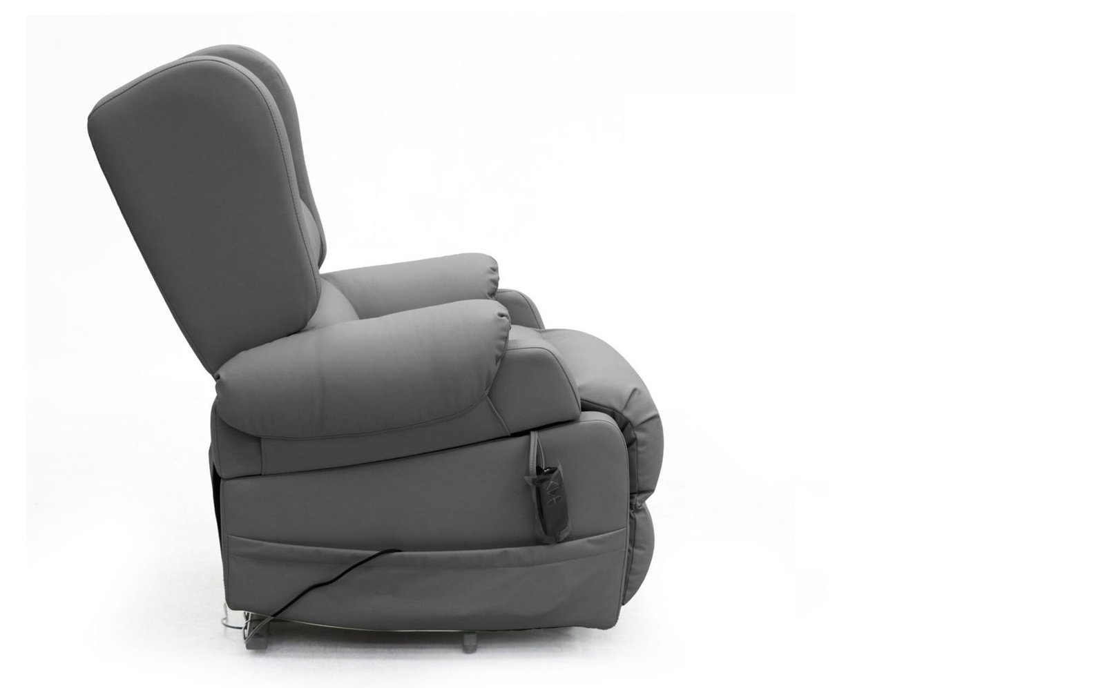 Comfort Care Viva Recliner – High-Tech Leather Dark Grey – Image 3