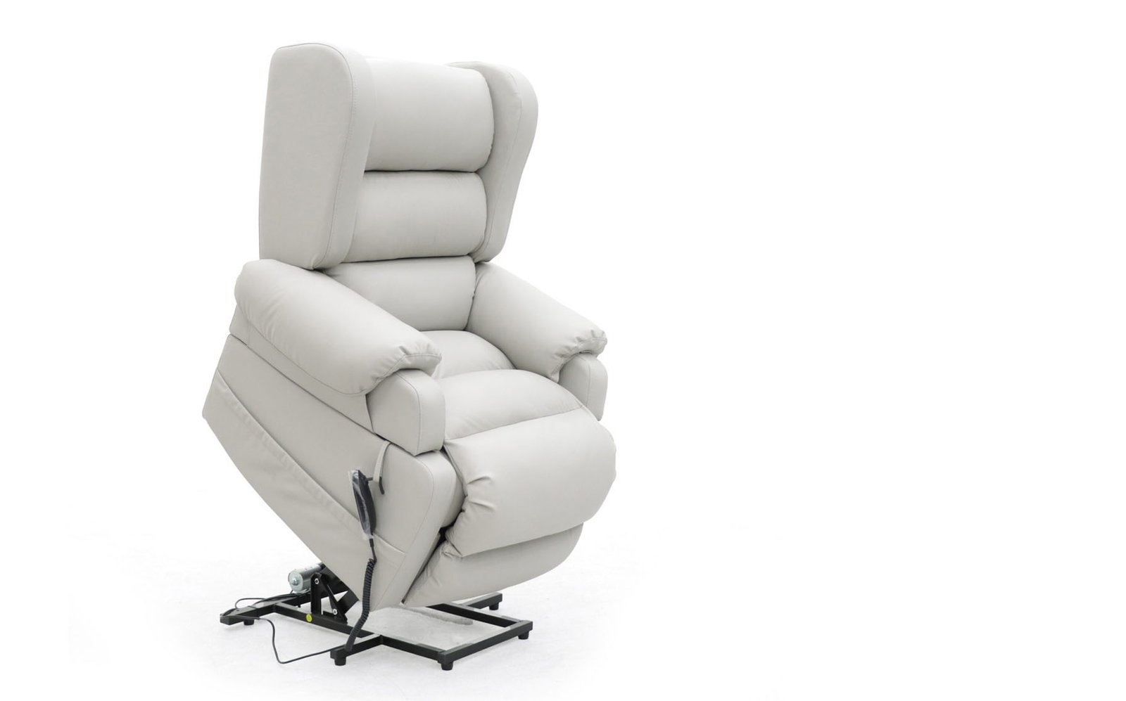 Comfort Care Viva Recliner – High-Tech Leather Light Grey – Image 2