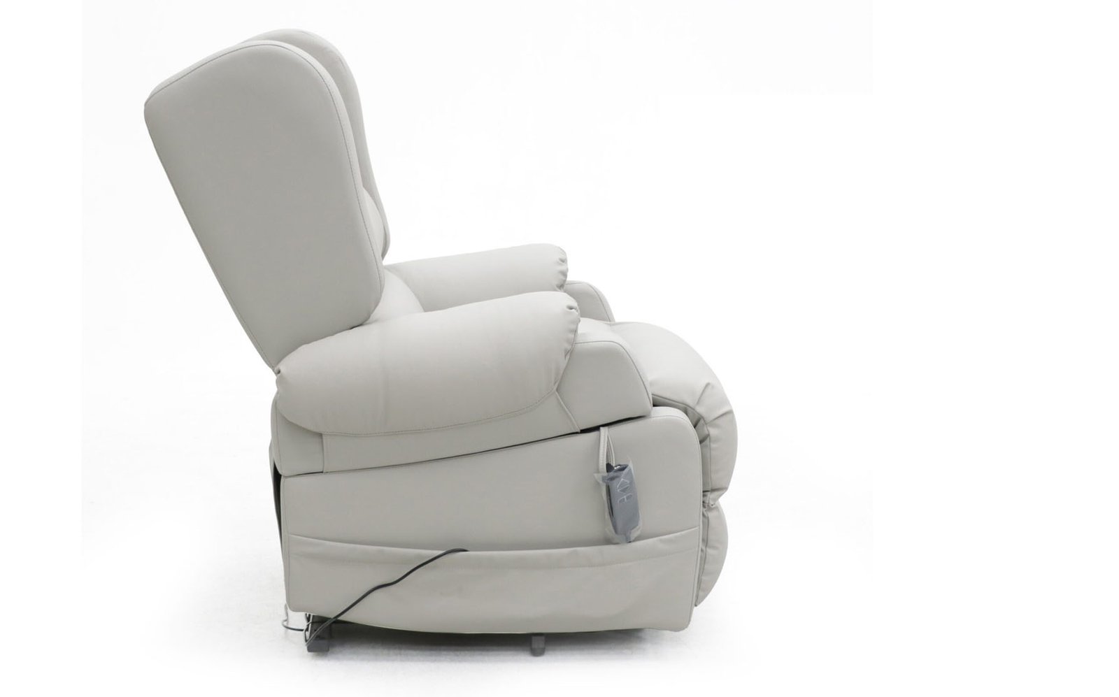 Comfort Care Viva Recliner – High-Tech Leather Light Grey – Image 5